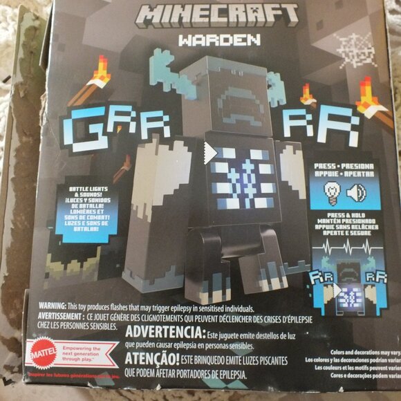 Mattel Minecraft Warden Action Figure with Lights, Sounds & Attack Mode - Picture 2 of 10